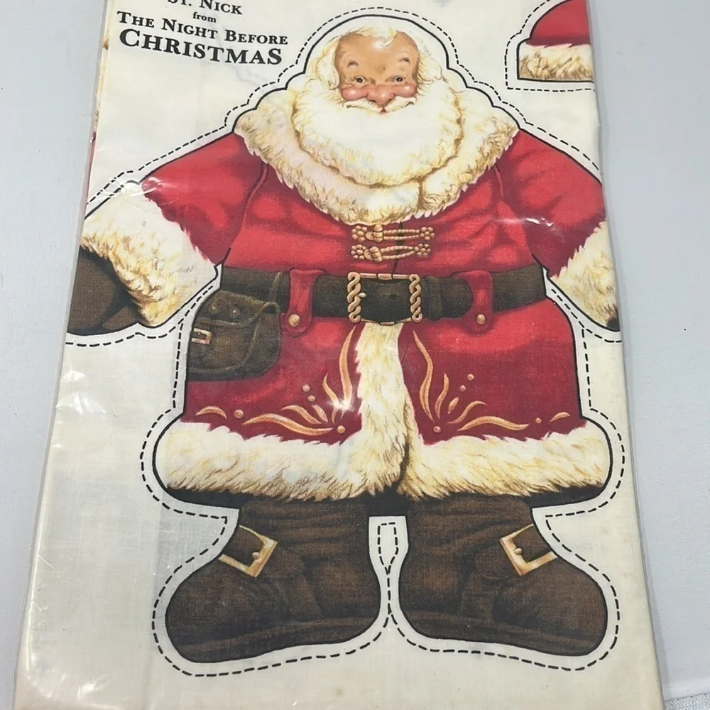 Sew-It-Yourself Rag Toy Santa Claus NWT Cotton 12” Christmas St. Nick Holiday